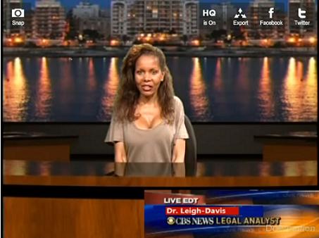 Dr. Leigh-Davis, TV host & law professor