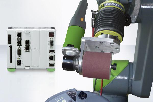 The KEBA Active Contact Flange provides the initial breakthrough to touch-sensitive, automatic surface processing