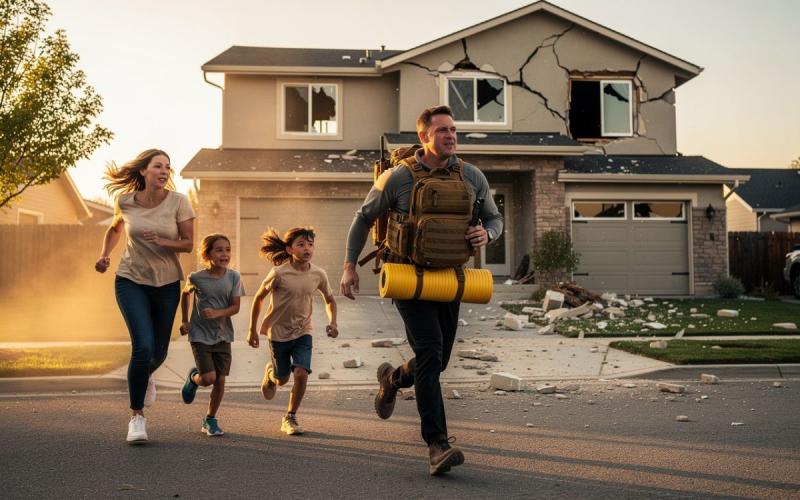 Behavior during an earthquake: Why ReadyKit emergency backpack? ( (C) )