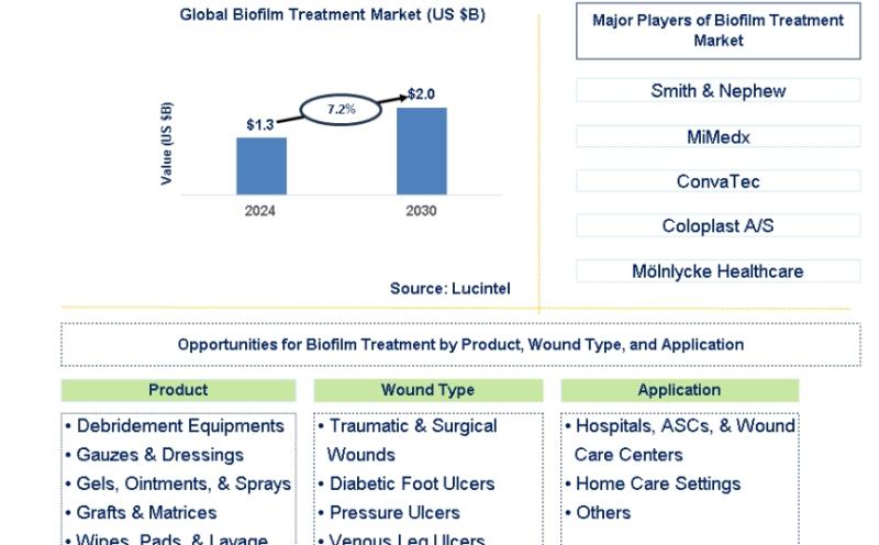According to a market report by Lucintel, the future of the global biofilm treatment market looks promising with opportunities in the seaport and inland port markets. The global biofilm treatment market is expected to reach an estimated $3.5 billion by 20