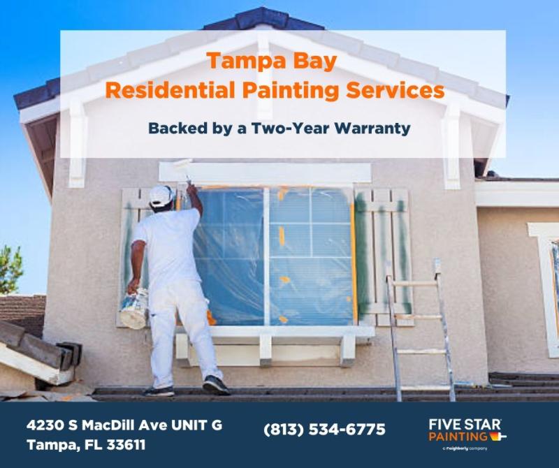 Five Star Painting of Tampa Bay Delivers Residential Painting