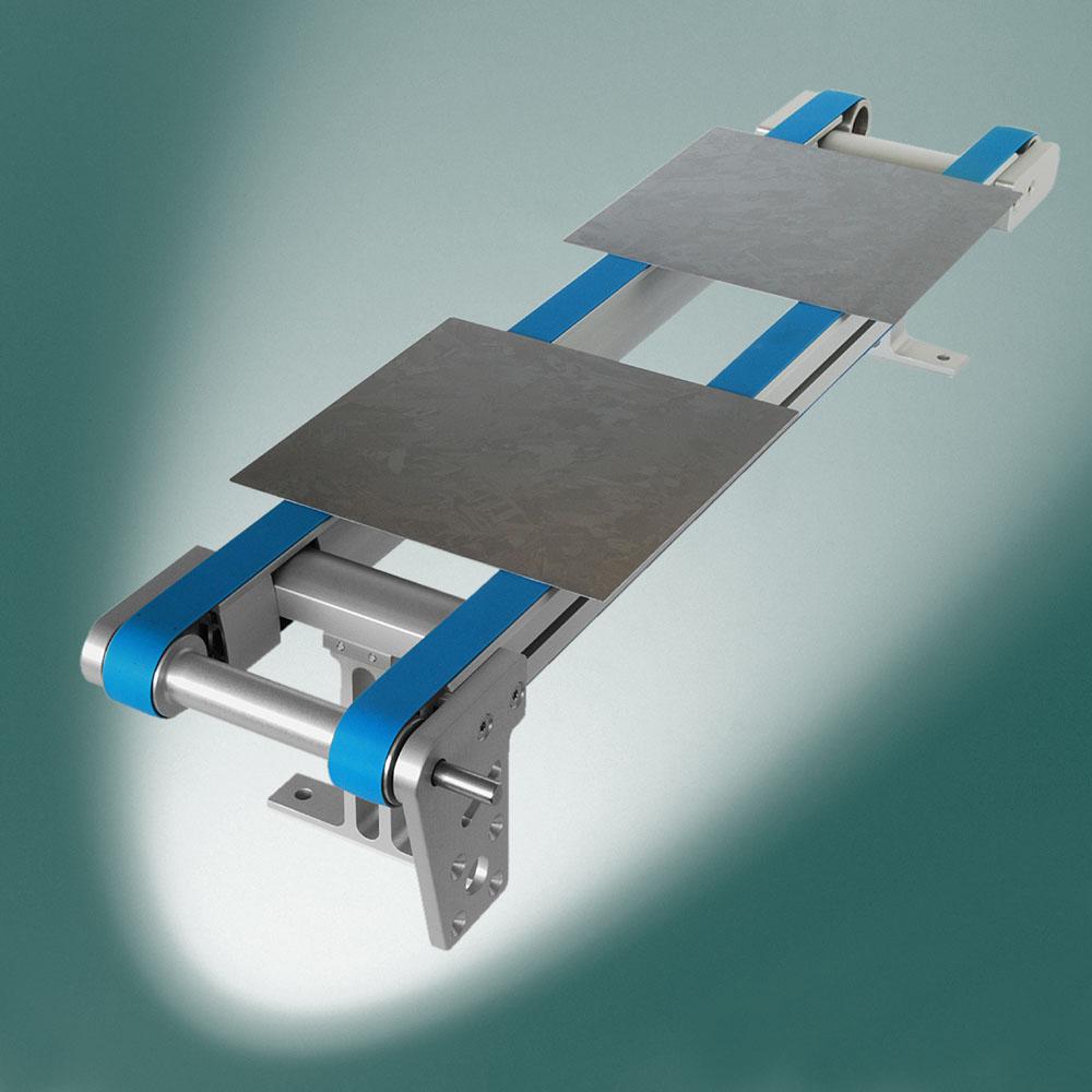 The belt conveyor for wafers developed by Montech