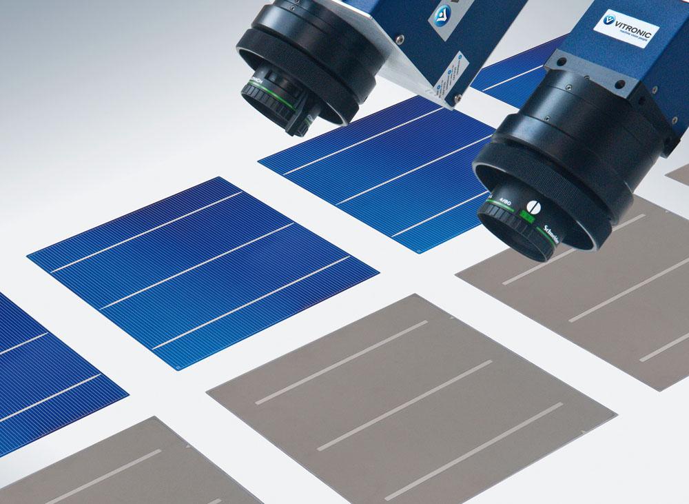 Camera-based quality control of solar cells, wafers and modules