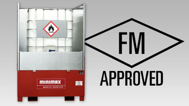 BWCon 1,400 fire protection tank for IBC ( (C) Minimax Mobile Services GmbH)