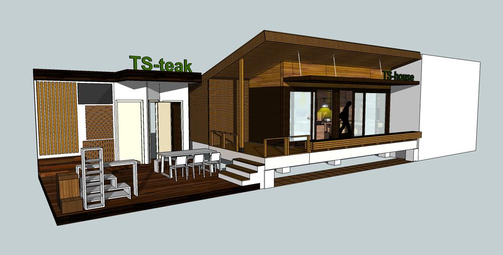 New TS-teak House TS 006-E