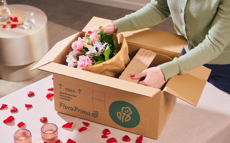 This is where the romantics live - send flowers with FloraPrima ( (C) AI generated)