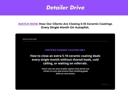 Detailer Drive Enhances Online Lead Conversion with