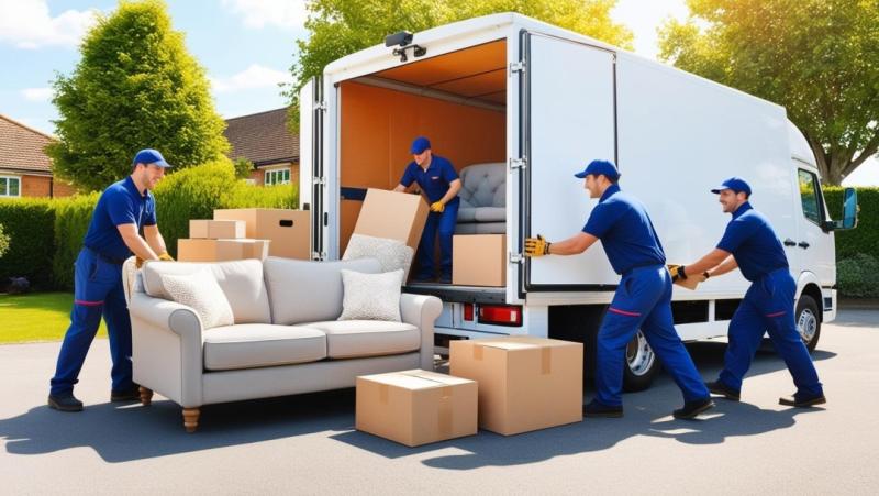 Removals Company Loading A Van