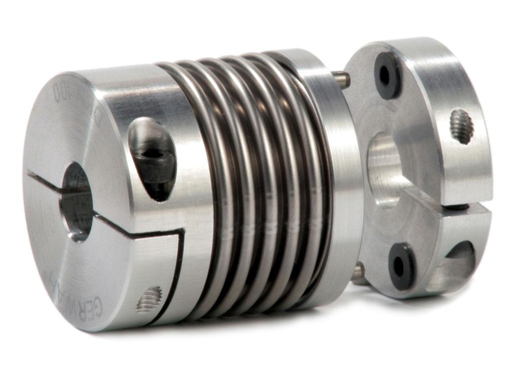 GERWAH's 'S-Line' - plug-in metal bellow couplings for backlash-free shaft connections
