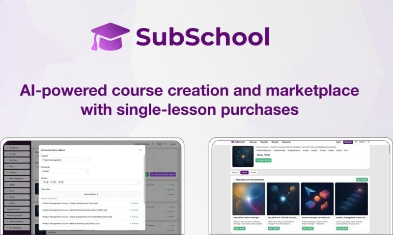 SubSchool Launches on Product Hunt With AI-Powered Course