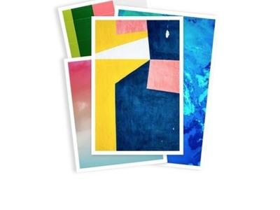 A set of vibrant, custom art prints from Gooten showcases their print-on-demand capabilities. The colorful designs highlight the brand's ability to deliver high-quality, personalized wall art for creative and commercial use.