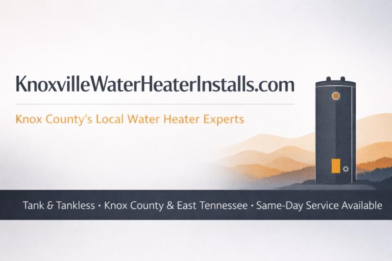 KnoxvilleWaterHeaterInstalls.com -- Knox County's local water heater installation and replacement resource serving Knoxville, Farragut, Powell, Maryville, Oak Ridge, Sevierville, and surrounding East Tennessee communities.