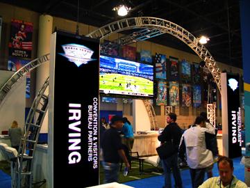 Super Display by Daktronics shows off for Super Bowl Media Center