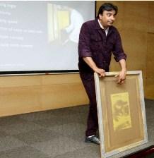 Bhargav Mistry conducting a workshop for printing professionals in his instutue DMI at Vasai, near Mumbai