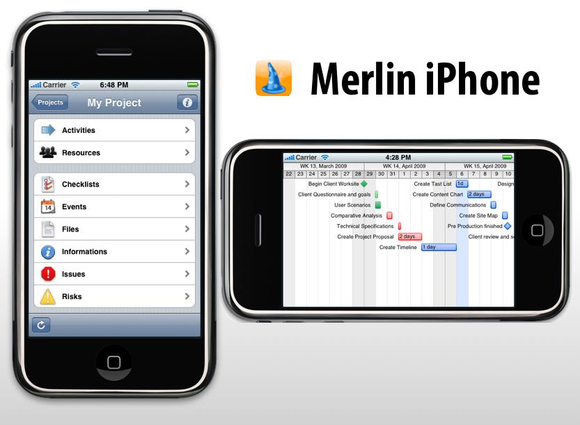 Merlin iPhone takes project management mobile