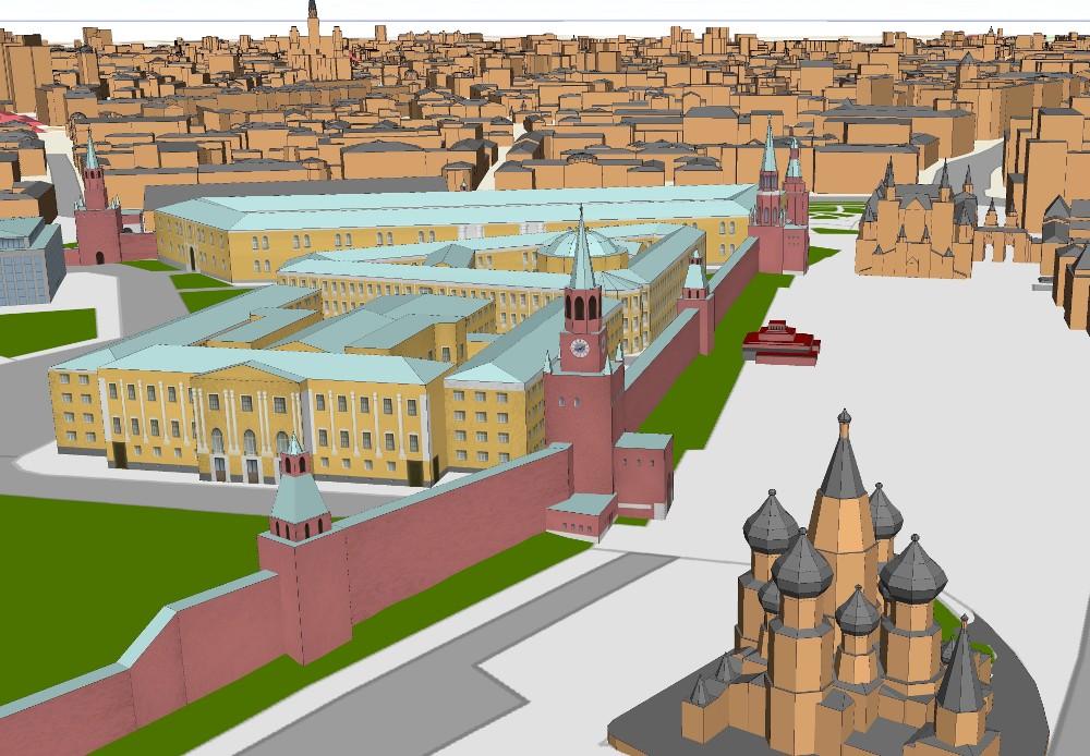 3D city model Moscow