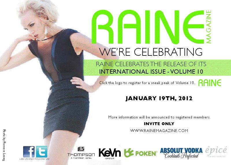 Raine Magazine Release Party ? VOLUME 10