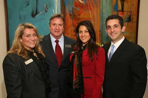 (Left to right) LXR Realty, LLC Broker Stephann Cotton with sales associates Liza Aguirre and Maria Scarola; and Jamie Telchin, pr