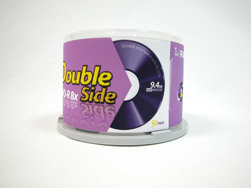 RIDATA double-sided DVD-RW discs store an amazing 9.4GB of data.