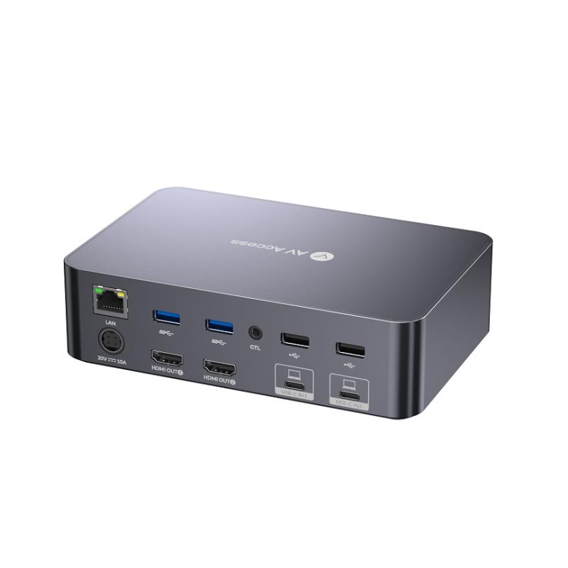 AV Access Launches iDock C20: A 4K Dual Monitor KVM Docking