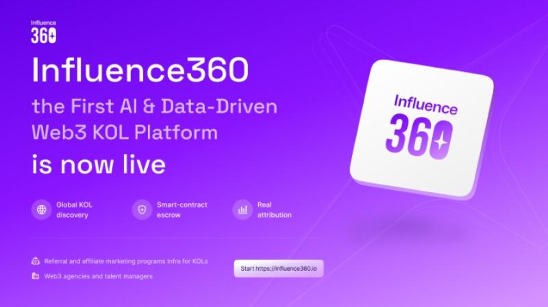 Influence360 Launches as the First AI & Data-Driven Web3 KOL