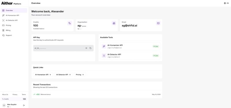 Aithor Launches Humanizer API for AI-Assisted Content Teams