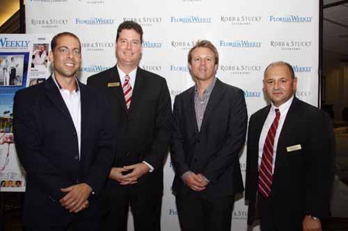 (Left to right) Dan Lubner, Robb & Stucky Hospitality Division president; Craig Nelson, Robb & Stucky's PBG sales manager