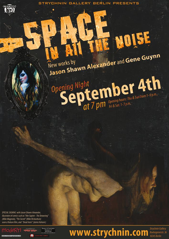 Starting September 4th, Strychnin Gallery is showing new works by Jason Shawn Alexander and Gene Guynn.