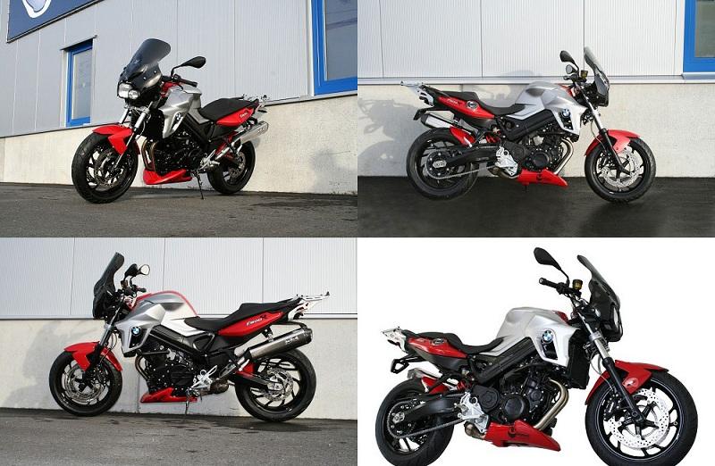BMW F800R customization by Hornig - from naked bike to tourer