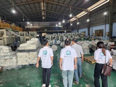 Asia Agent team on-site at a partner factory in Vietnam. Local presence like this gives brands direct control over production, clear visibility into operations, and protection from inflated costs and middlemen.