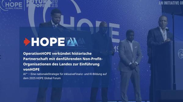 Operation HOPE Global Initiative Launches HOPE AI for Financial
