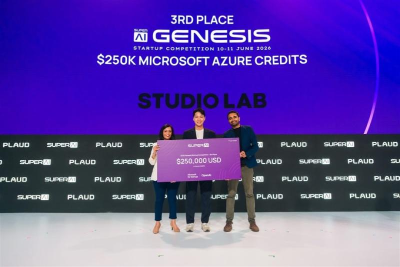 Studio Lab Named Top 3 at SuperAI 2026, Secures $250,000 MS Azure