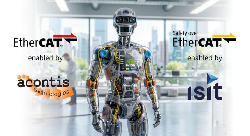 acontis and ISIT enable secure control systems with FSoE / Fail Safe over EtherCAT on NVIDIA ( (C) acontis / AI-generated elements)
