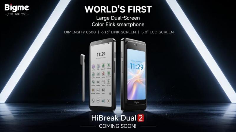 A New Kind of Smartphone: Color E-Ink + LCD Large-dual-screen