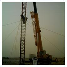 Guyed Masts Tower Company, Installation of Guyed Mast Tower,