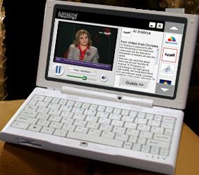 AMD and Nawaiya introduce the world's smallest notebook and first notebook with AMD Dual Core processor, the PalmTop.