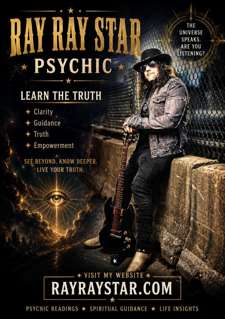 Rock Star. Psychic. Guide. Ray Ray Star Brings Music