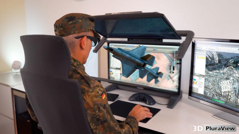3D PluraView by Schneider Digital: NATO-standard-compliant stereoscopic displays. ( (C) Schneider Digital GmbH)
