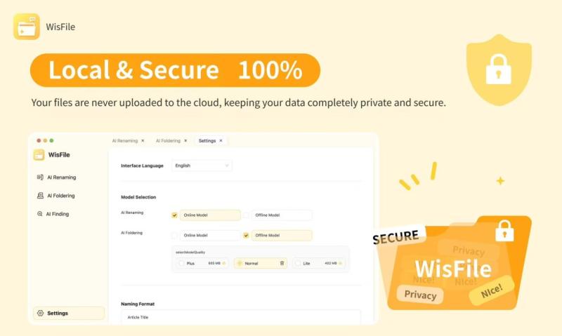Wisfile Automates Local File Names with AI, A Free, Private Way to Organize Digital Chaos