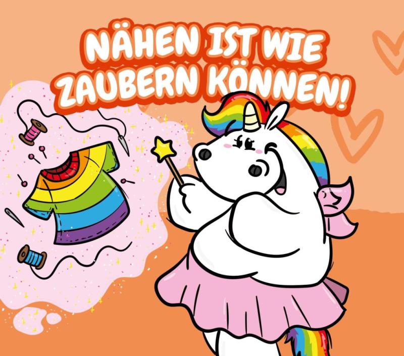 Sewing with glitter - Pummeleinhorn meets Schnuckidu