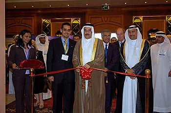 H.E. Anouar Al Sadah, Deputy Governor, Central Bank of Bahrain inaugurates the 4th Annual Middle East Insurance Forum in Manama, Bahrain