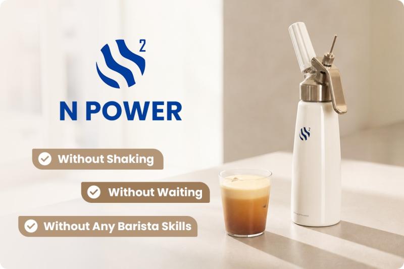 N POWER - Create Silky, Creamy Nitro Cold Brew From Any Cold Brew