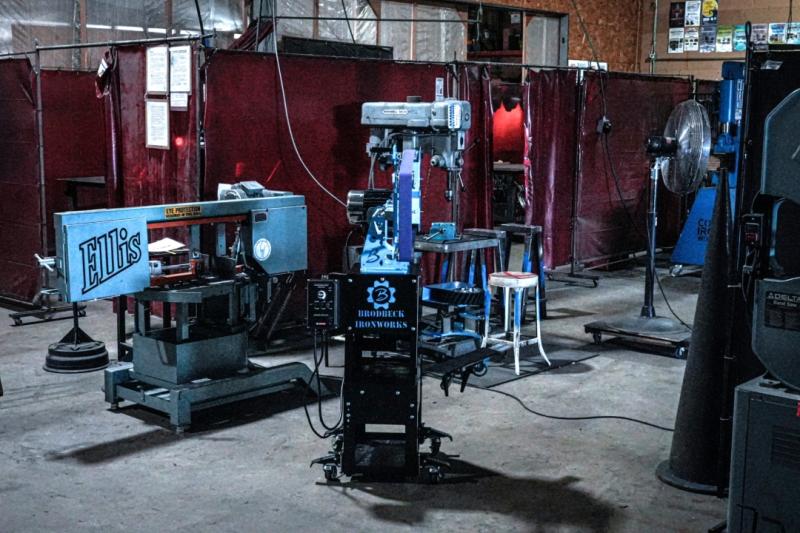 Brodbeck Ironworks is an American manufacturer of modular belt grinding systems serving metalworkers and bladesmiths.