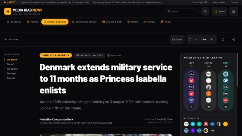 Free News Site Scores How Every Outlet Covered the Same Story