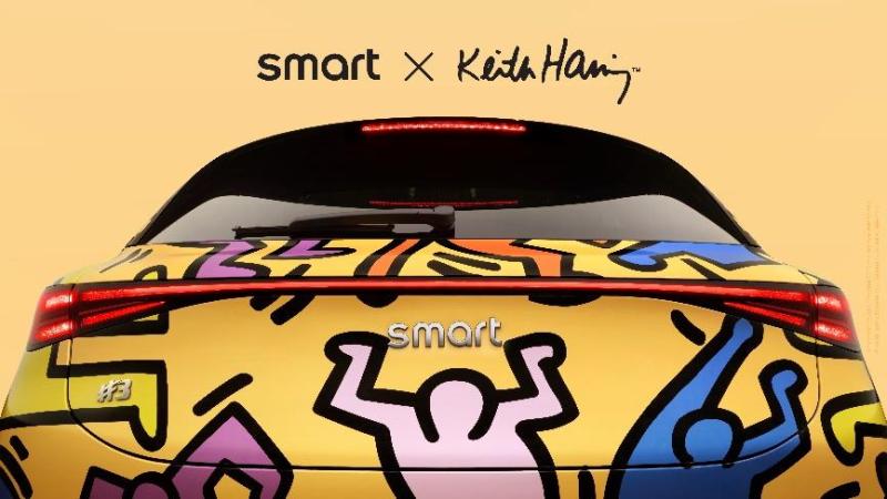 Open the mind to True Street Art, The smart #3 Keith Haring Art Car to Debut at Auto Shanghai
