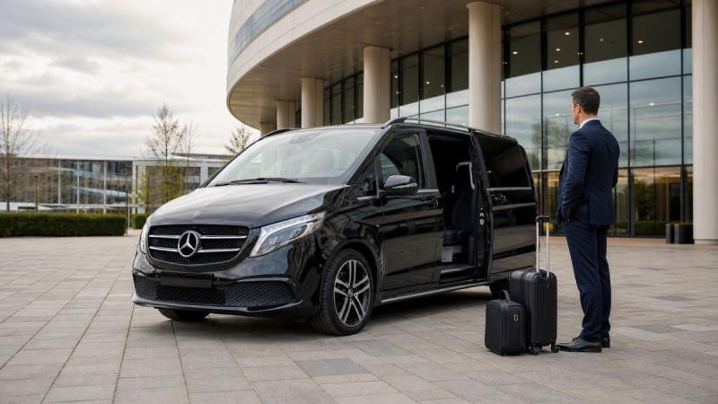 Project-based event mobility in Munich; vehicle and chauffeur confirmed per assignment. ( (C) Gloeggl GmbH / Samuelz (R))