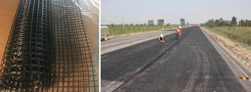 Construction process of carbon fiber geogrids