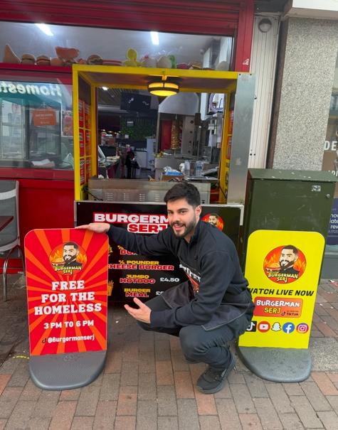 TikTok Food Creator Burgerman Serj Turns Burgers into Support for Homeless Communities