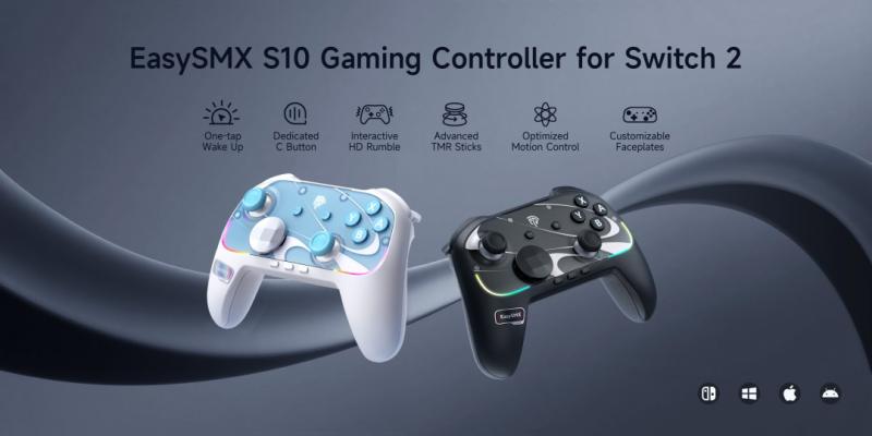EasySMX Introduces S10 Game Controller - Tailored for Switch 2 Gamers With TMR Sticks, HD Rumble