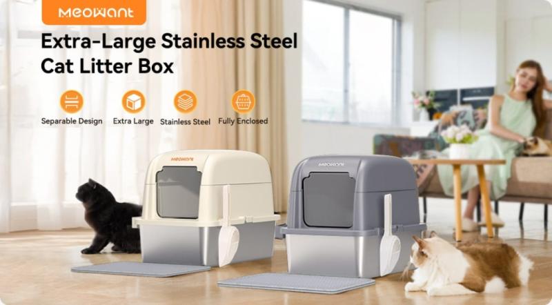 Solve Odor Easily with Automatic Litter Box for Multi-Cat Homes